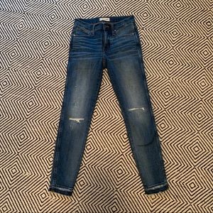 NWOT madewell mid rise skinny Jean York wash